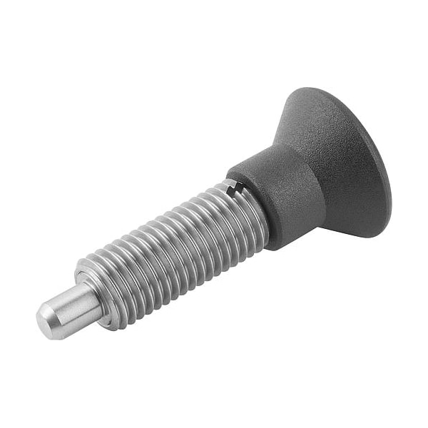 Indexing Plungers without collar with ext. locking pin, Style G, inch